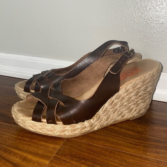 Kors Michael Kors Natural Wedges with Brown Leather - Picture 2 of 7